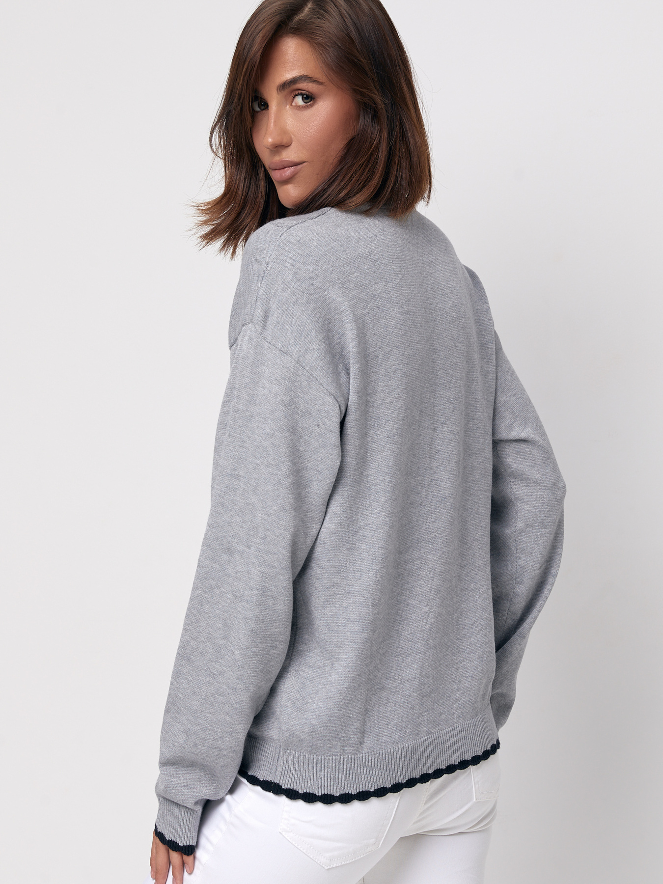 Джемпер MarSe модель marse-dzhemper-240-temno-serj Фото