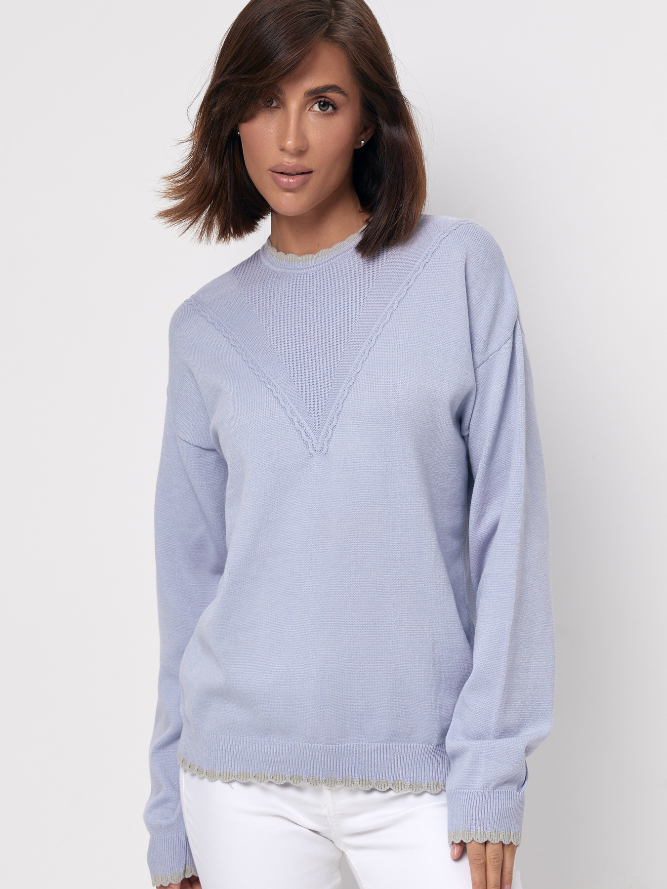 Джемпер MarSe модель marse-dzhemper-240-goluboj Фото