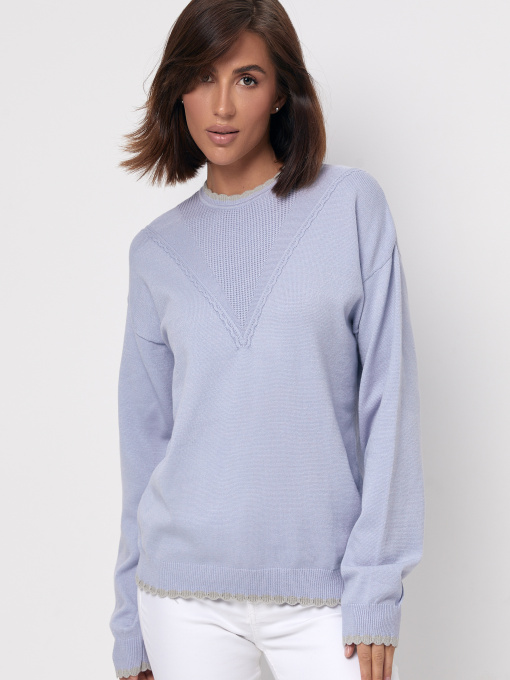 Джемпер MarSe модель marse-dzhemper-240-goluboj Фото