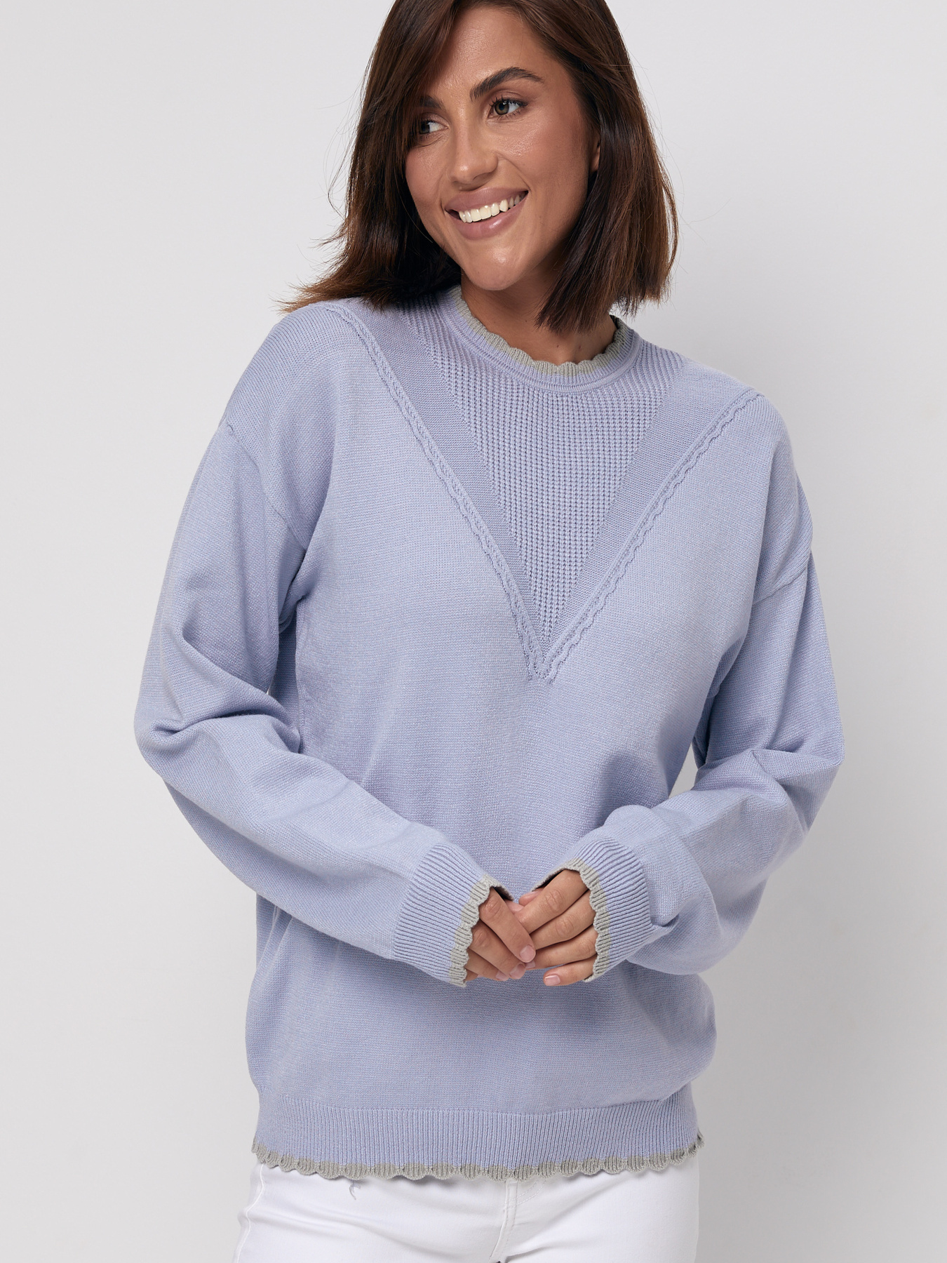 Джемпер MarSe модель marse-dzhemper-240-goluboj Фото