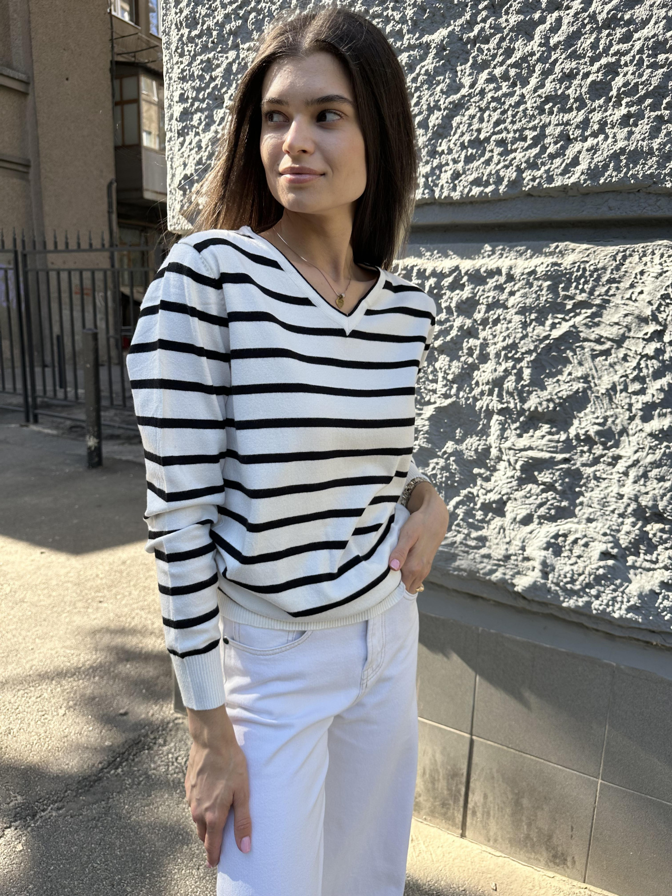 Джемпер MarSe модель marse-dzhemper-236-belj Фото