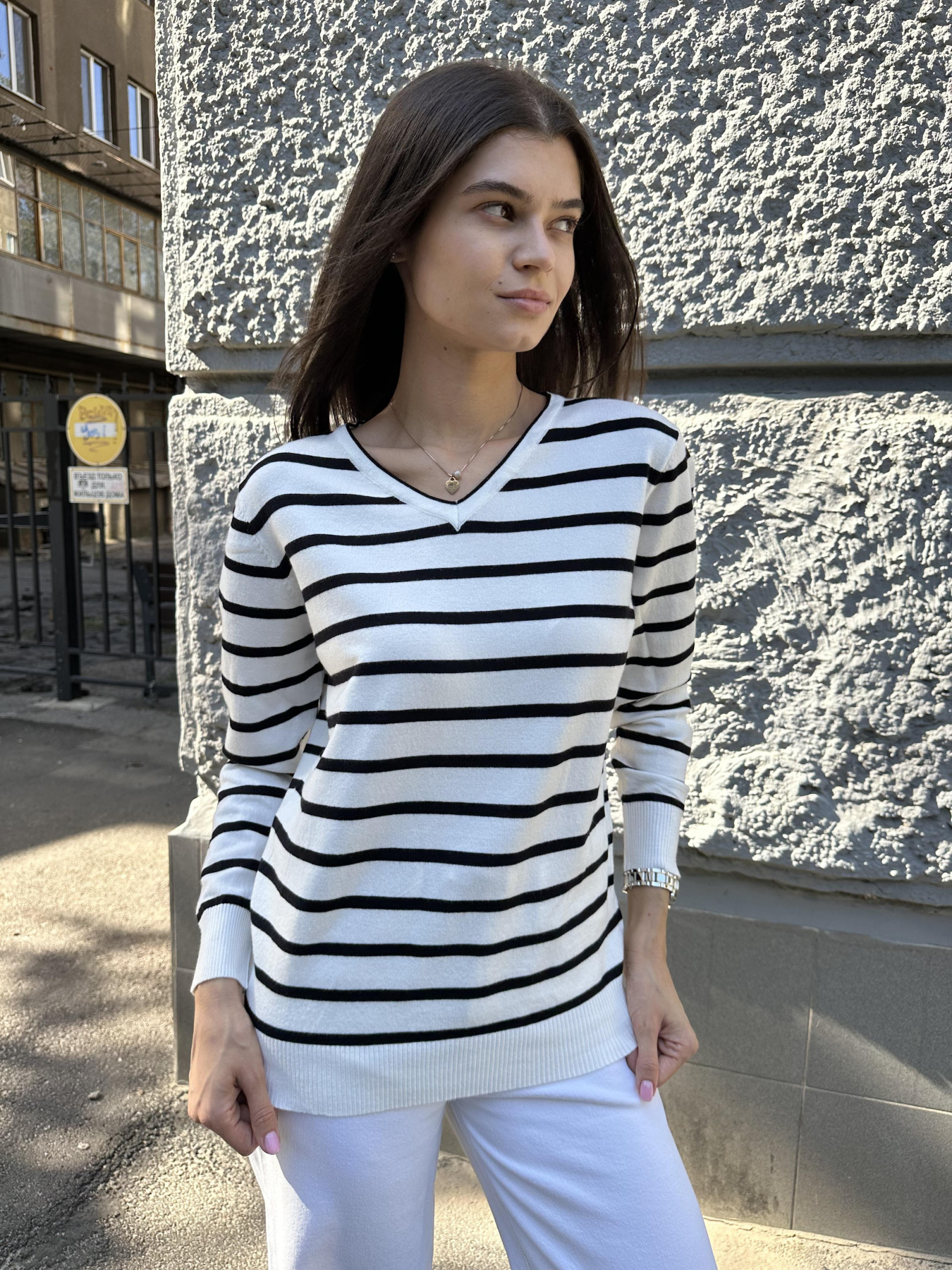 Джемпер MarSe модель marse-dzhemper-236-belj Фото