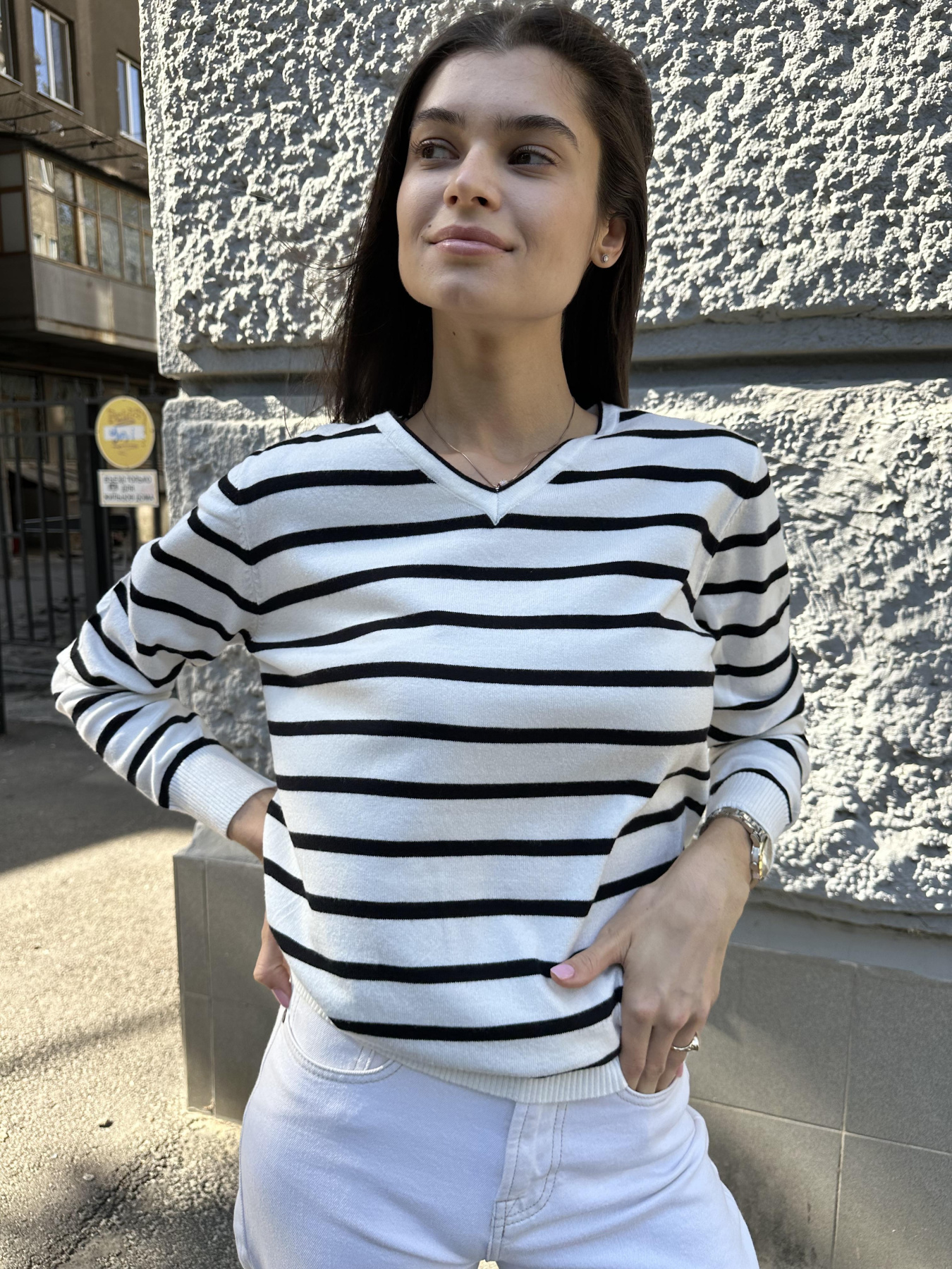 Джемпер MarSe модель marse-dzhemper-236-belj Фото