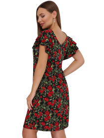 Сукня міді MarSe модель marse-platxe-1892-chernj Сукня міді MarSe модель marse-platxe-1892-chernj Фото