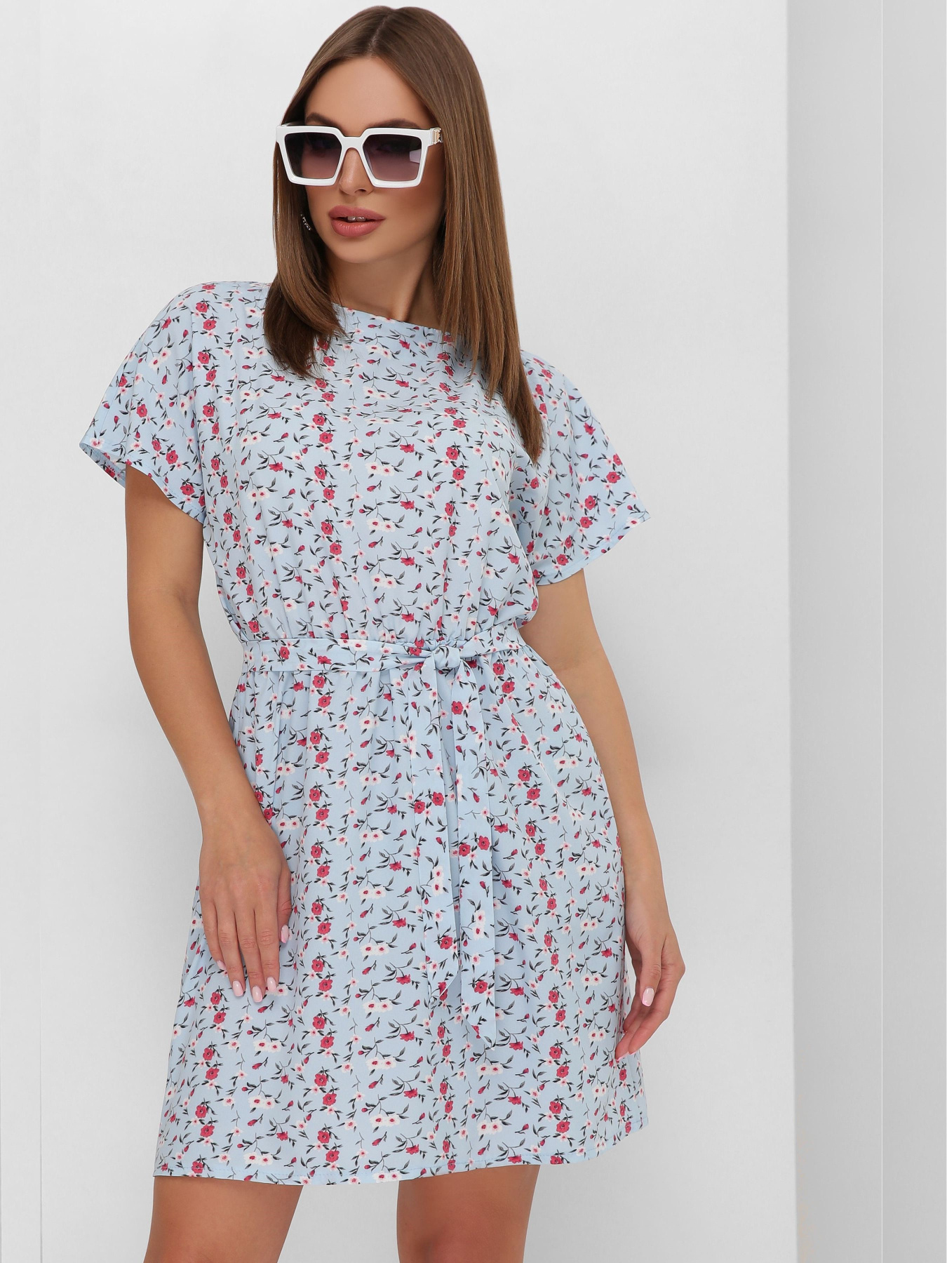 Платье мини MarSe модель marse-platxe-1891-goluboj Фото