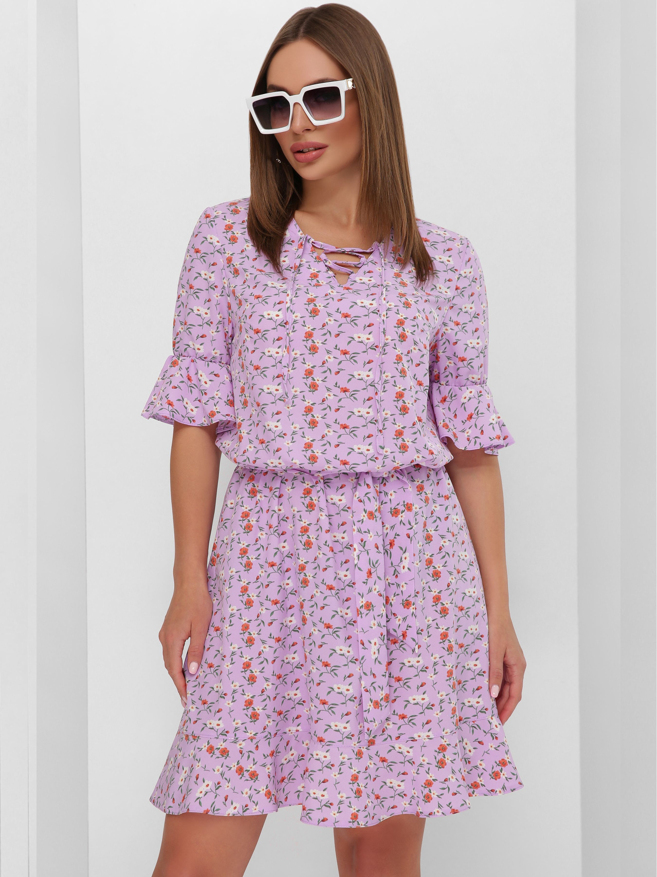 Платье мини MarSe модель marse-platxe-1890-sirenevj Фото