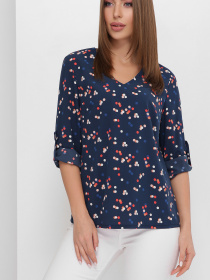Рубашки MarSe модель marse-bluza-1878-temno-sinij Фото