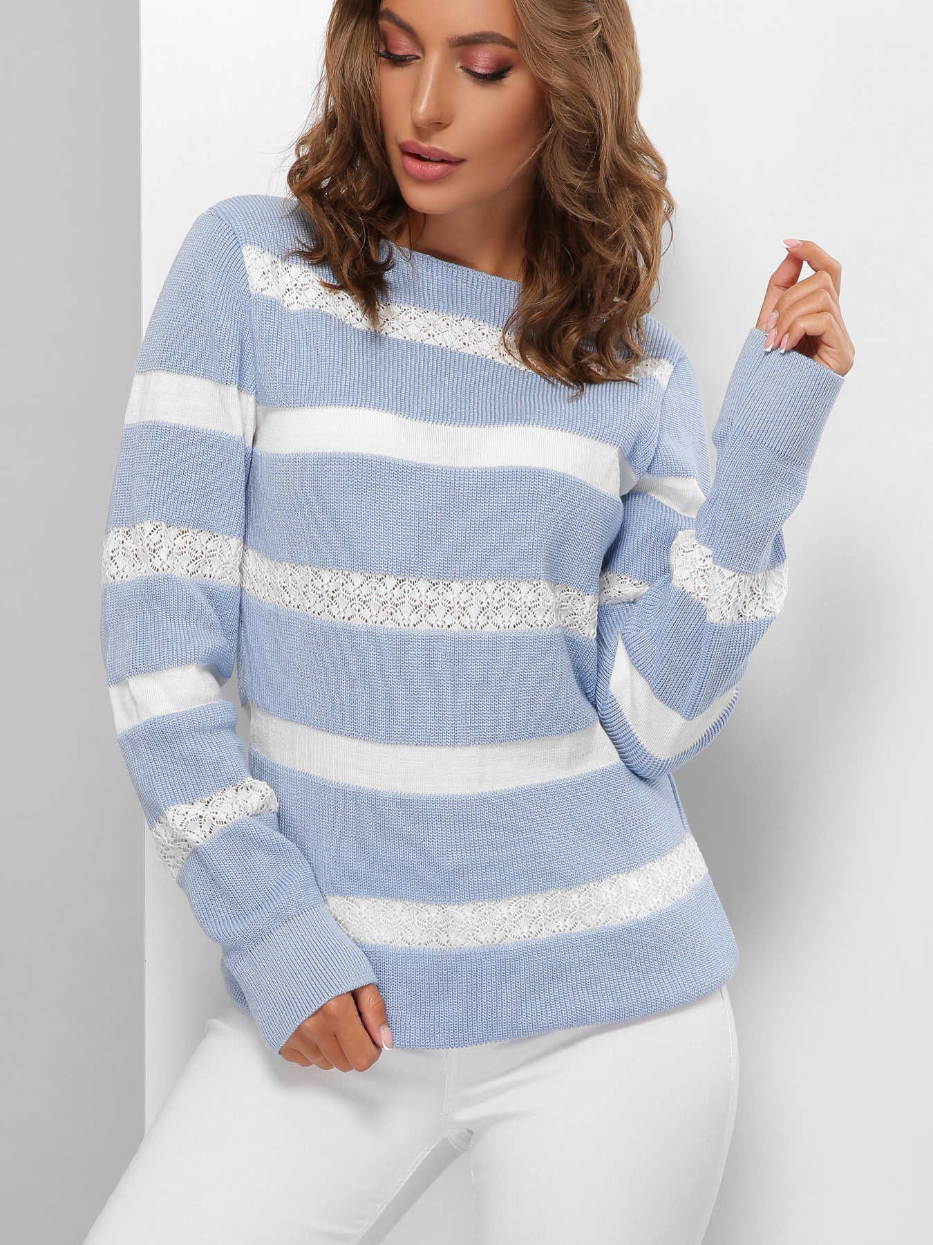 Джемпер MarSe модель marse-dzhemper-178-goluboj Фото