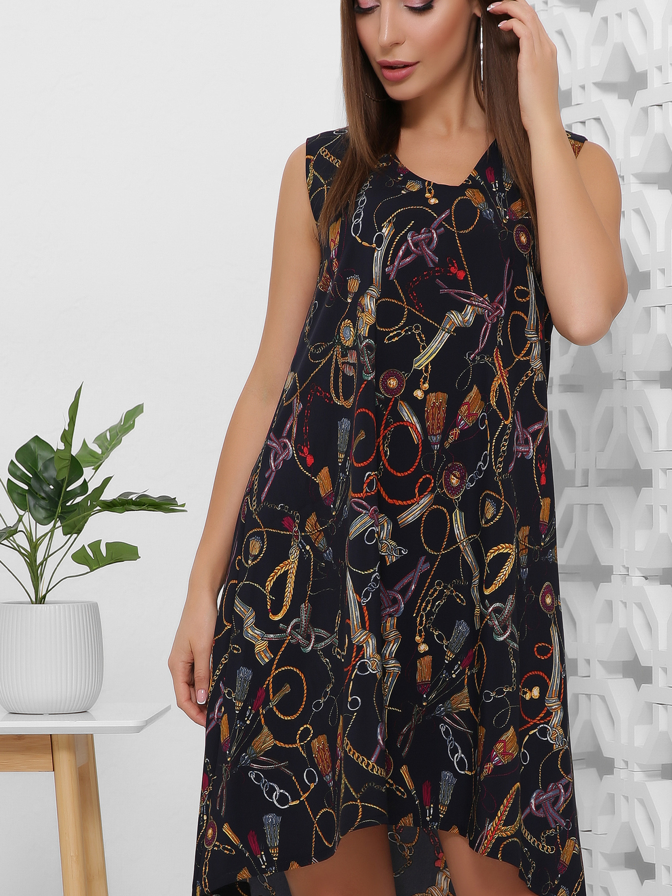 Платье мини MarSe модель marse-platxe-1859-temno-sinij Фото