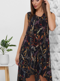 Платье мини MarSe модель marse-platxe-1859-temno-sinij Фото