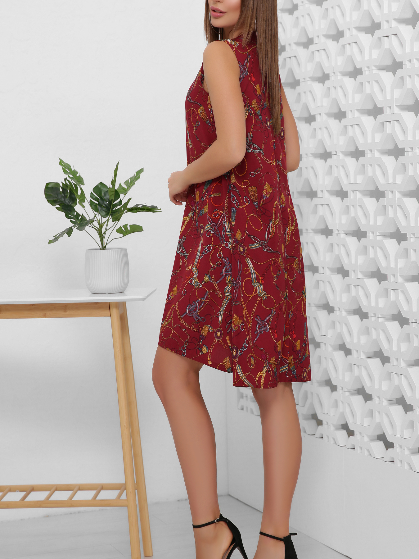 Платье мини MarSe модель marse-platxe-1859-bordovj Фото