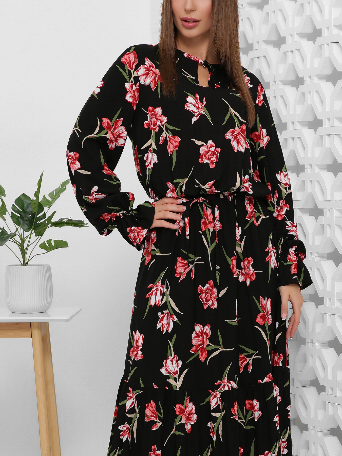 Платье миди MarSe модель marse-platxe-1863-chernj Фото