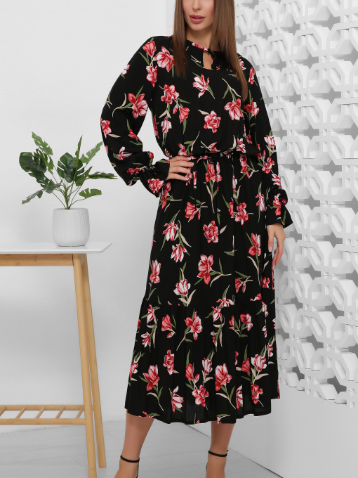 Сукня міді MarSe модель marse-platxe-1863-chernj Фото