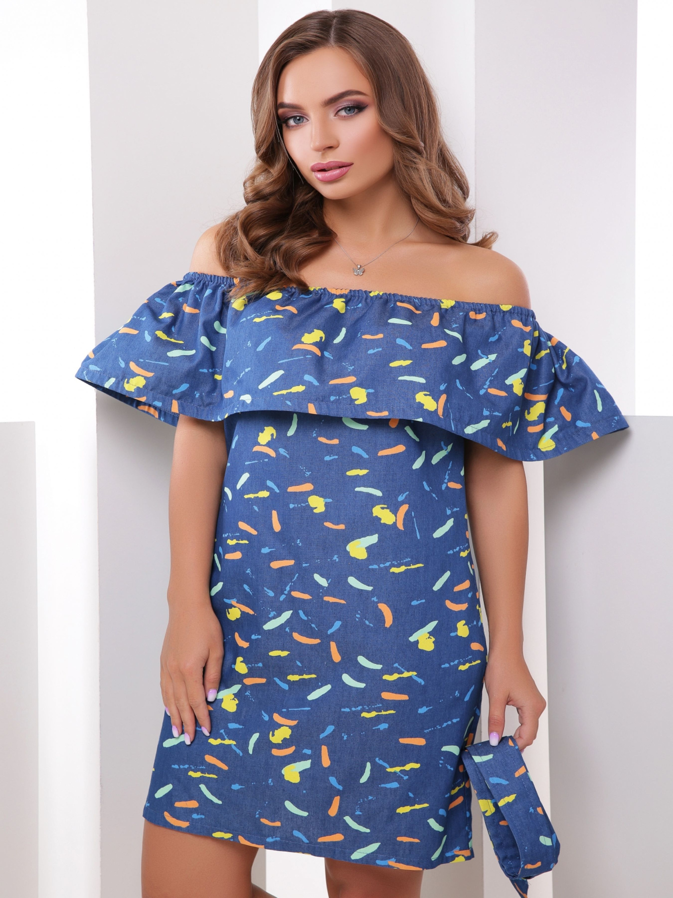 Платье мини MarSe модель marse-platxe-1781-dzhins Фото