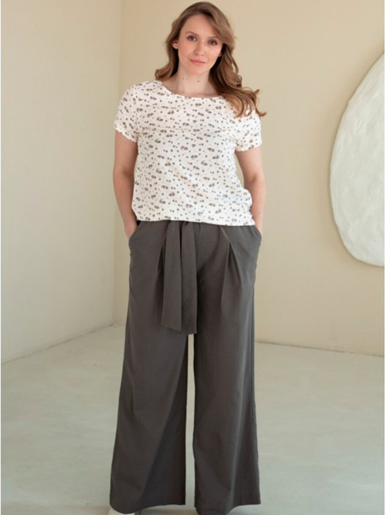 Повсякденні штани Nita модель palacco-n1405-2-25-grafit Фото