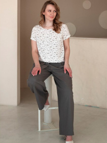 Повсякденні штани Nita модель palacco-n1405-2-25-grafit Повсякденні штани Nita модель palacco-n1405-2-25-grafit Фото