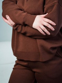 Свитер Nita модель sviter-n2115-25-shokolad-korichnevij Фото