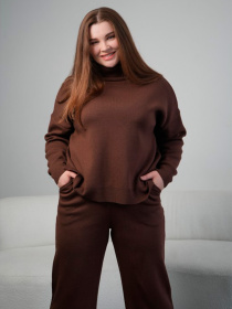 Свитер Nita модель sviter-n2115-25-shokolad-korichnevij Фото