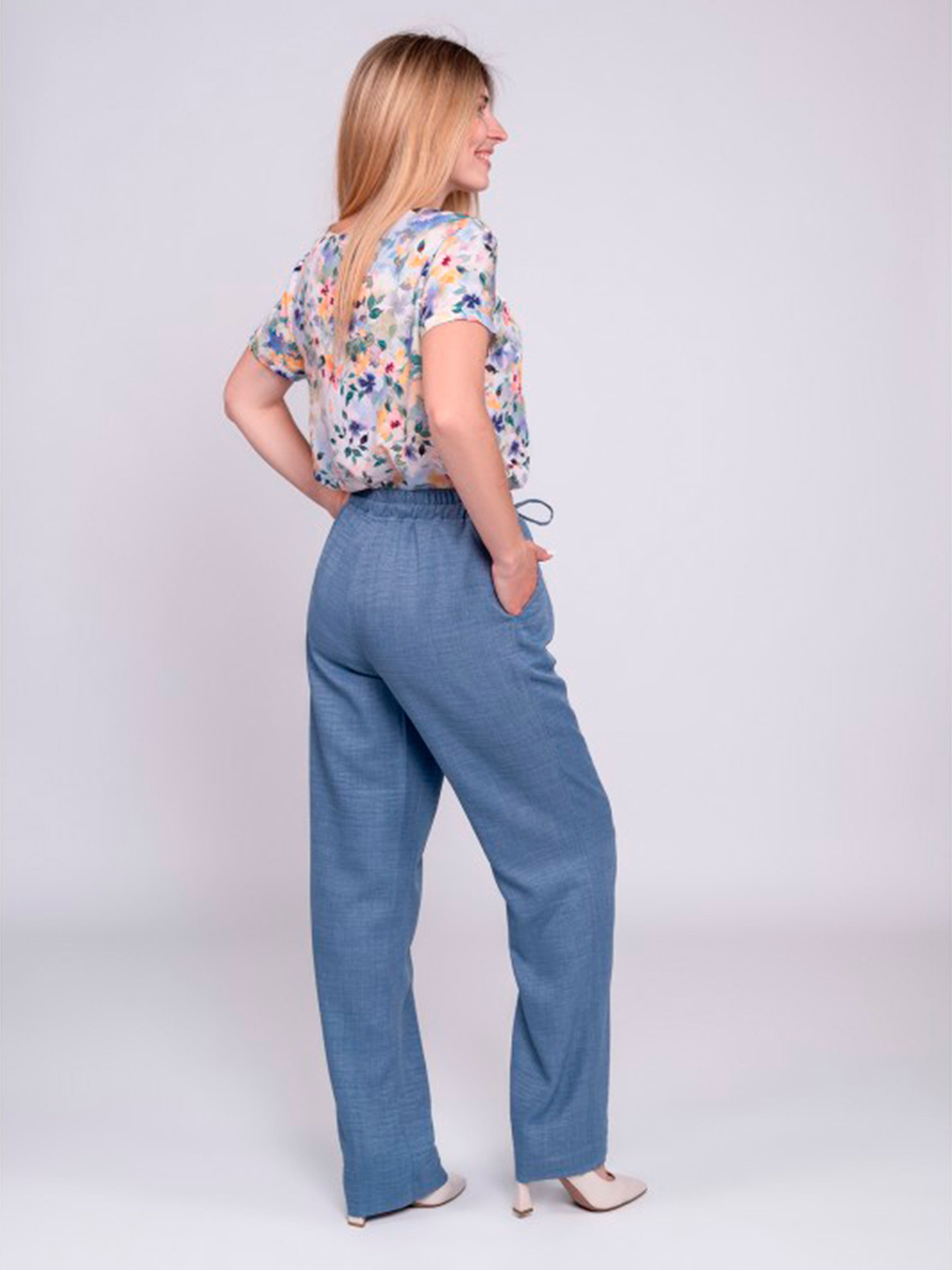 Повседневные штаны Nita модель bryuki-n820-25-denim Фото