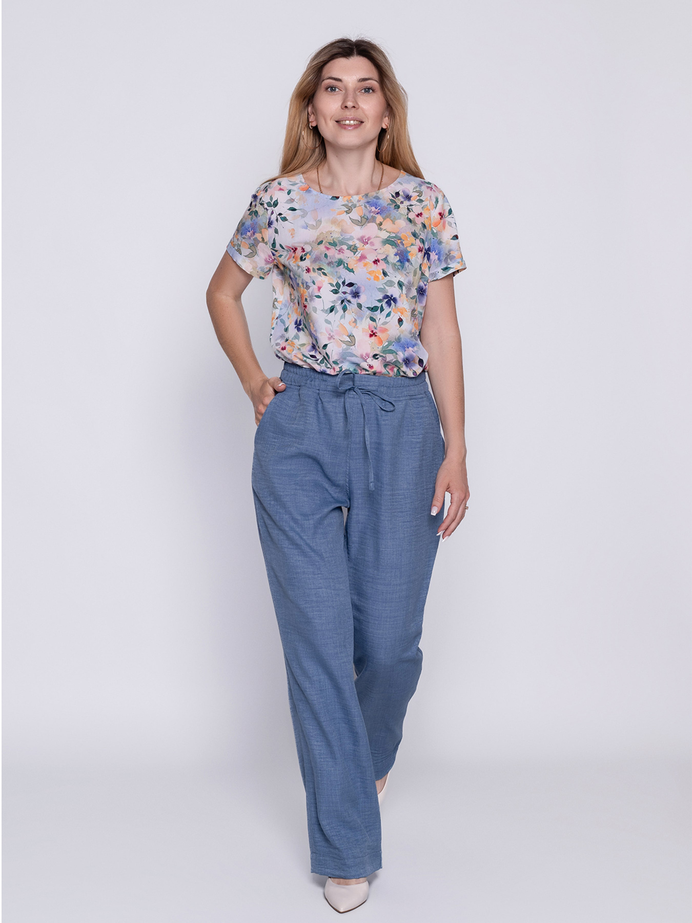 Повседневные штаны Nita модель bryuki-n820-25-denim Фото