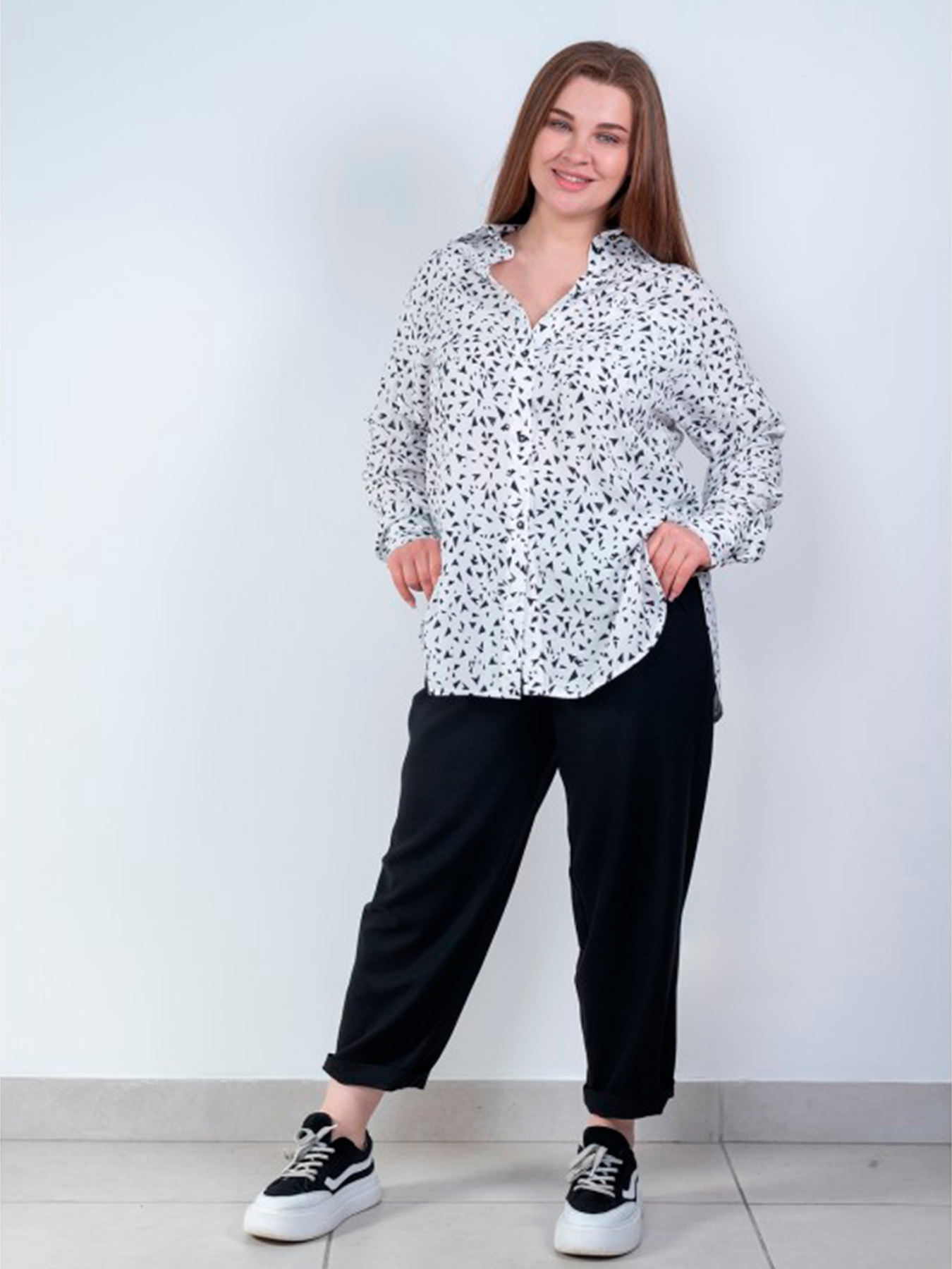 Блуза Nita модель rubashka-n1003-24-belj Фото