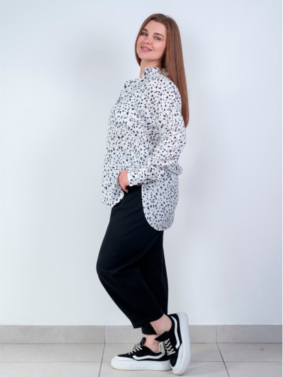 Блуза Nita модель rubashka-n1003-24-belj — фото 4 - INTERTOP