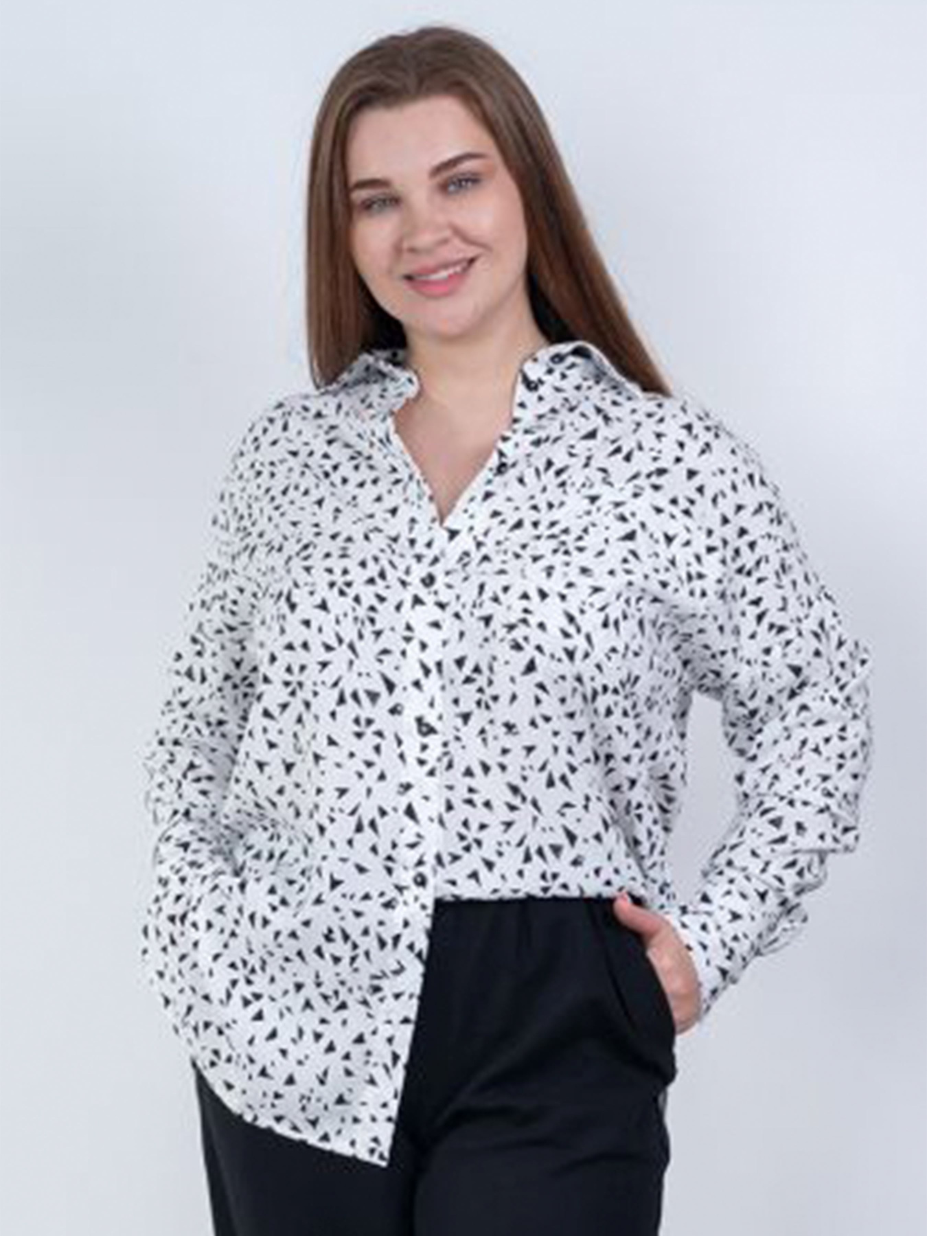 Блуза Nita модель rubashka-n1003-24-belj Фото