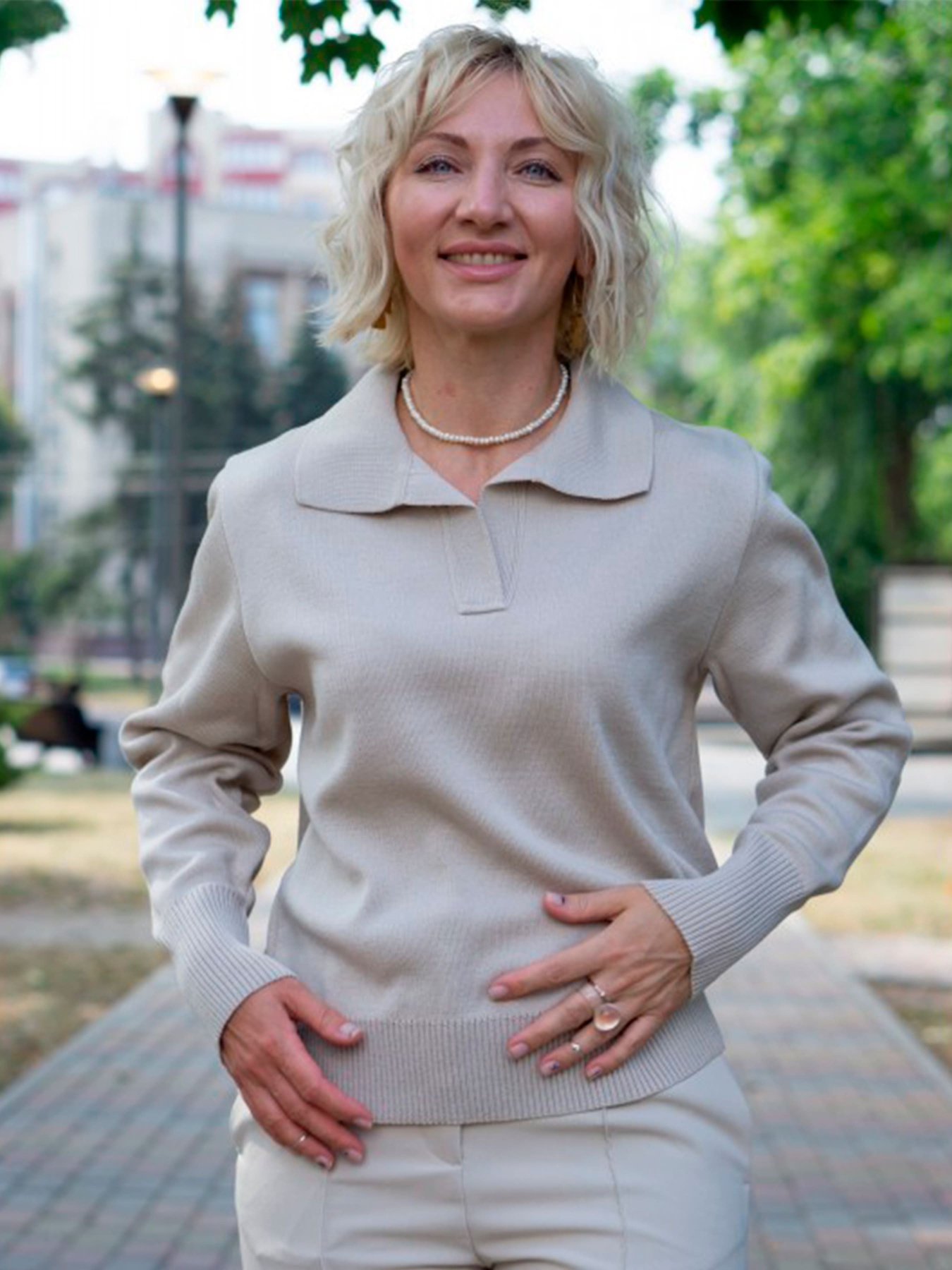 Джемпер Nita модель dzhemper-polo-nita-zhemchug-n888-24 Фото