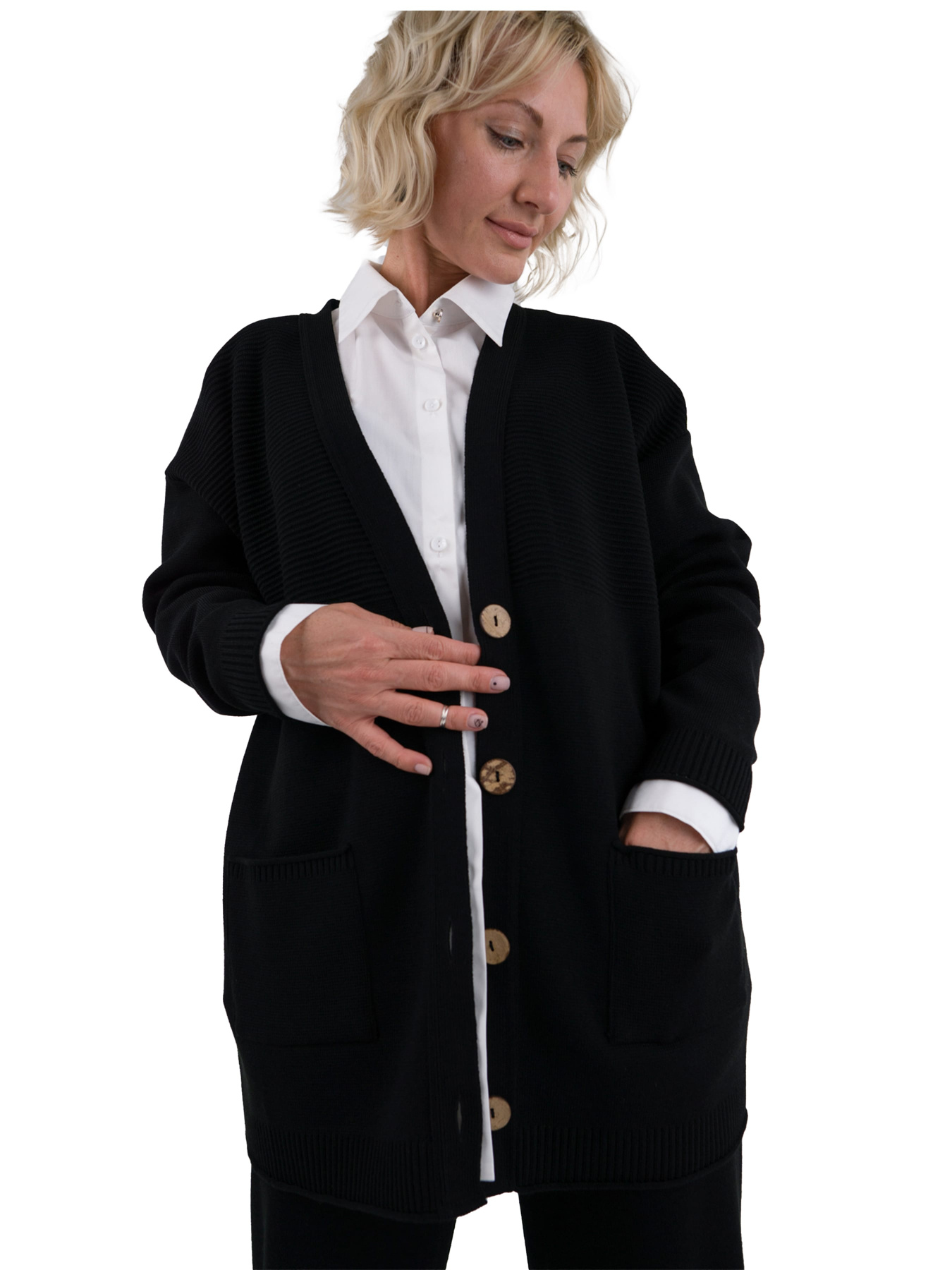 Кардиган Nita модель kardigan-n2701-24-chernj Фото