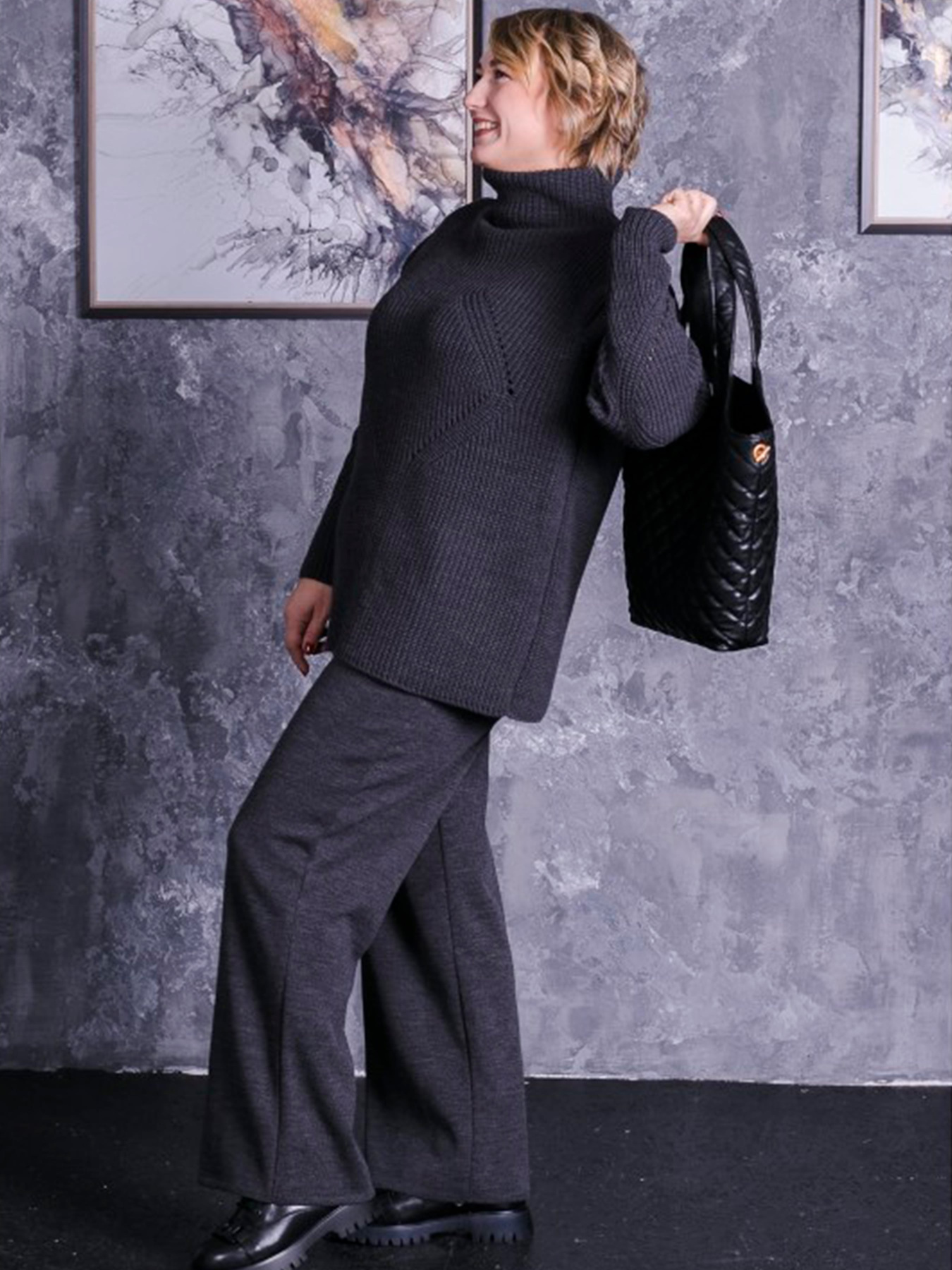 Штани повсякденні Nita модель bryuki-n2401-24-grafit Фото