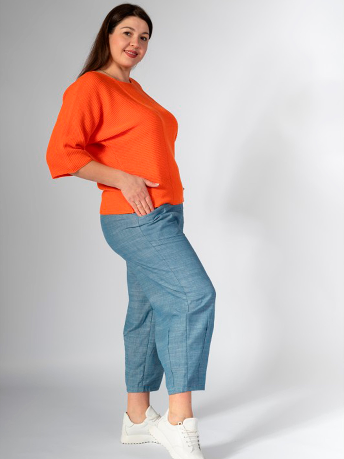 Джемпер Nita модель dzhemper-nita-morkovnj-n696-24 Фото