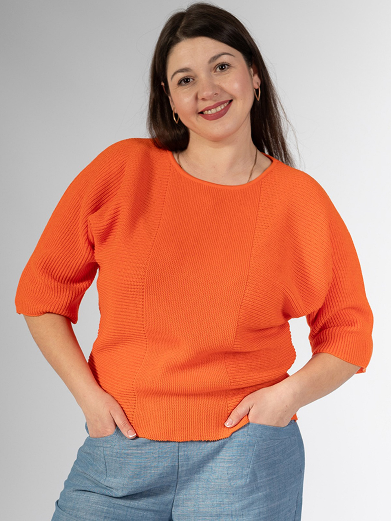 Джемпер Nita модель dzhemper-nita-morkovnj-n696-24 Фото