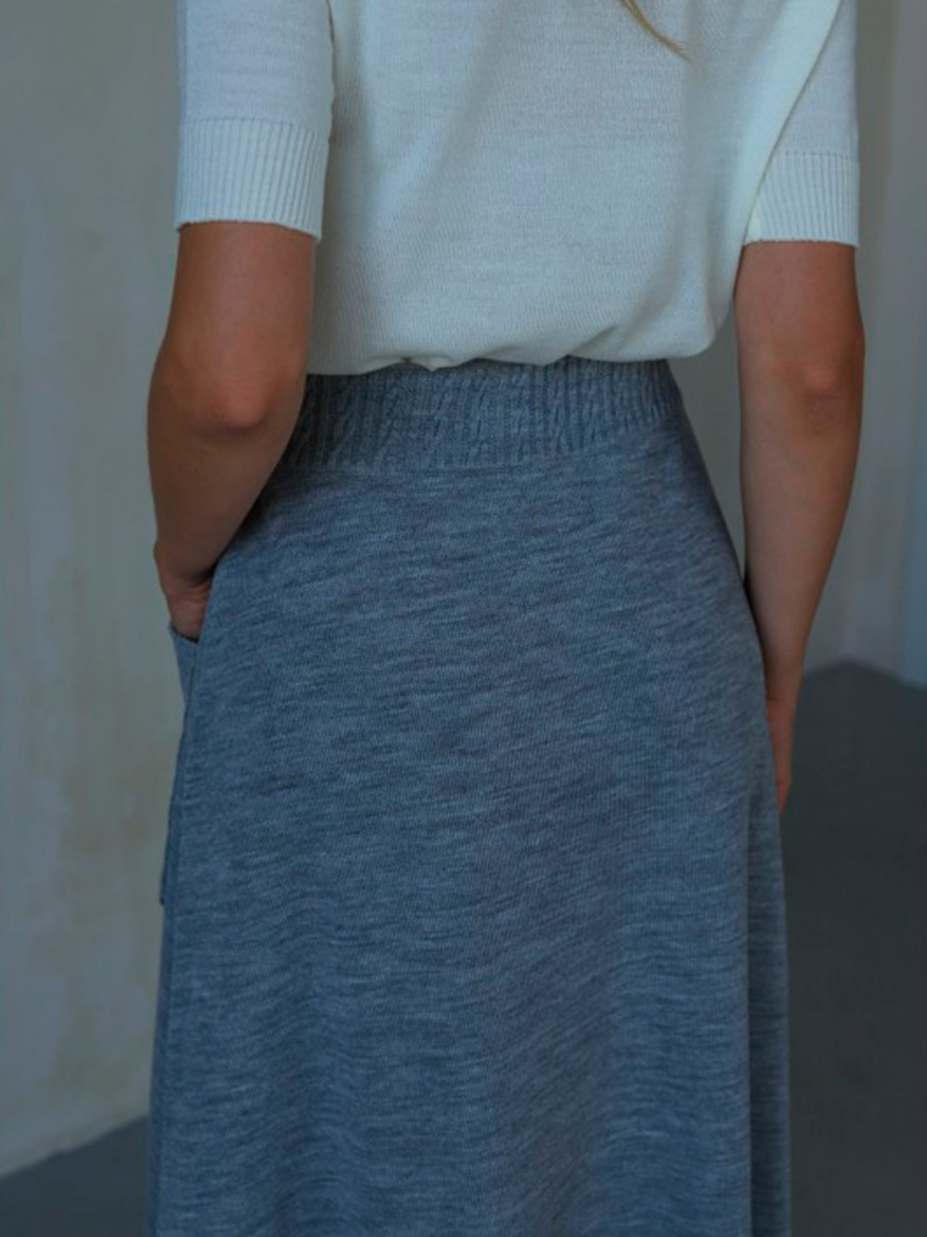 Юбка миди Nita модель yubka-n2301-24-seraq Фото