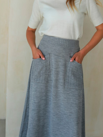 Спідниця міді Nita модель yubka-n2301-24-seraq — фото - INTERTOP