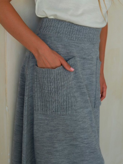 Спідниця міді Nita модель yubka-n2301-24-seraq — фото 4 - INTERTOP