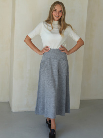 Юбка миди Nita модель yubka-n2301-24-seraq Фото