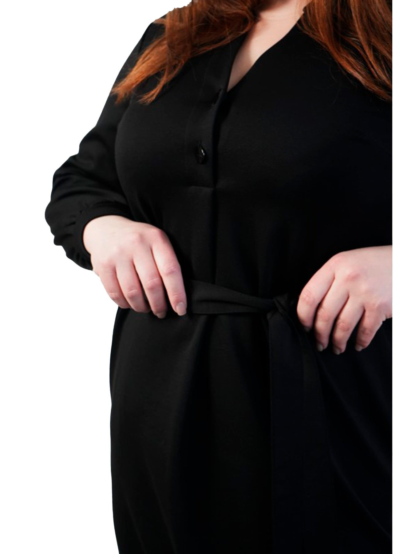 Платье миди Nita модель platxe-n1232-24-chornij Фото