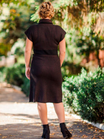 Сукня міді Nita модель sarafan-s-nita-l-779-19-chernj-korichnevij Фото