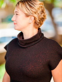 Сукня міді Nita модель sarafan-s-nita-l-779-19-chernj-korichnevij Фото