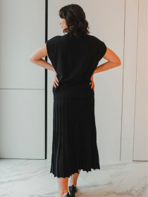 Спідниця міді Nita модель yubka-nita-844-22-chernaq-chornij Фото