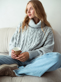 Свитер Nita модель dzhemper-n2104-24-serebro Фото