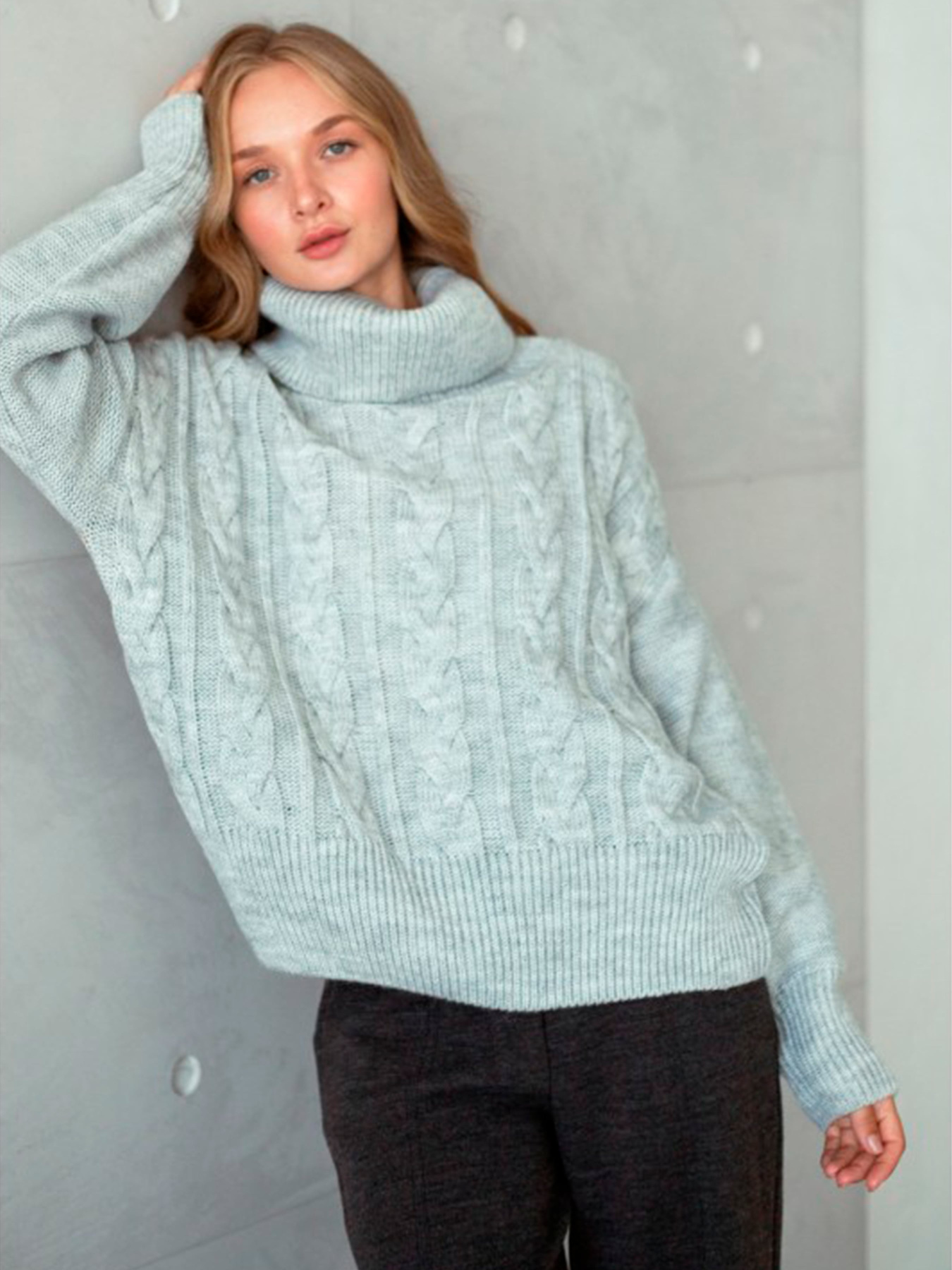 Свитер Nita модель dzhemper-n2104-24-serebro Свитер Nita модель dzhemper-n2104-24-serebro Фото