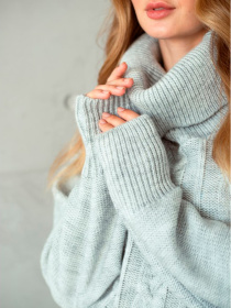 Свитер Nita модель dzhemper-n2104-24-serebro Свитер Nita модель dzhemper-n2104-24-serebro Фото