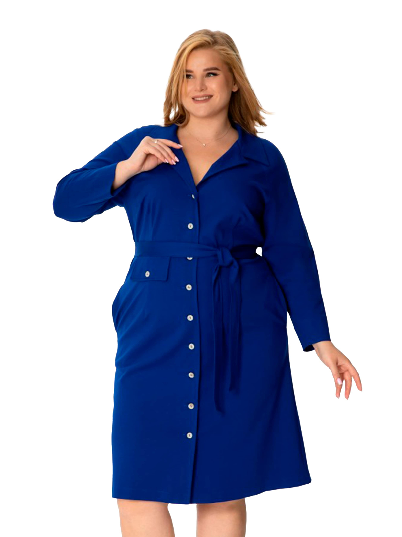 Сукня міді Nita модель platxe-n1231-24-elektrik Фото