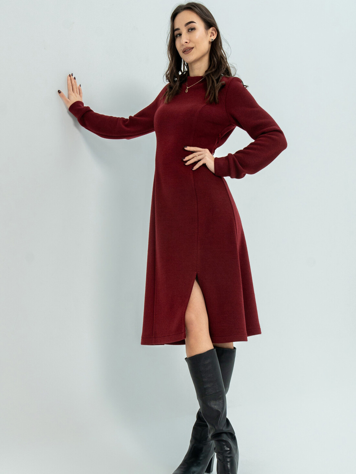 Платье миди RiMari модель 2724-bordo Фото