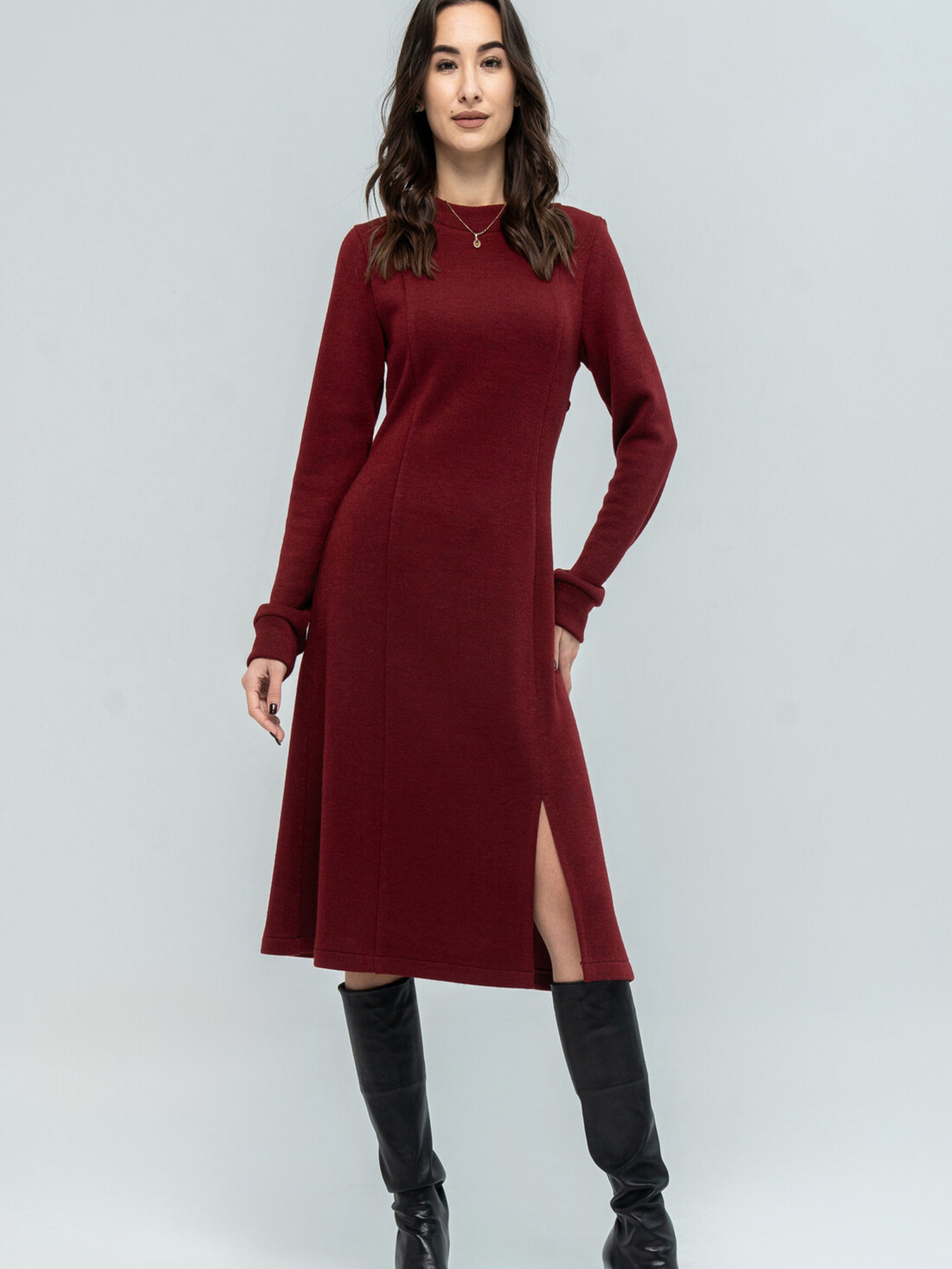 Платье миди RiMari модель 2724-bordo Фото