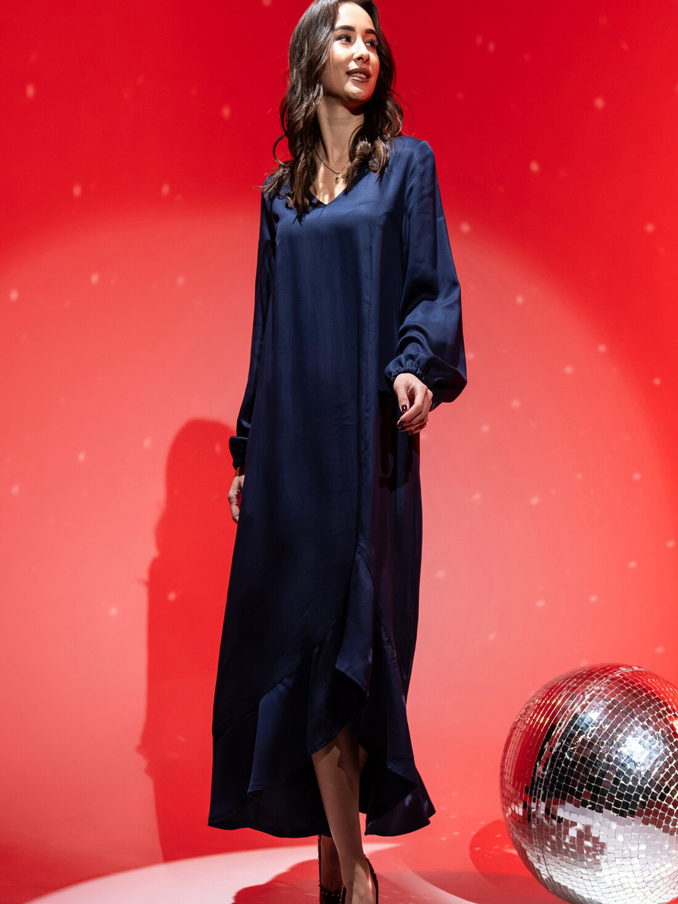 Сукня міді RiMari модель 2624-temno-sinj Сукня міді RiMari модель 2624-temno-sinj Фото