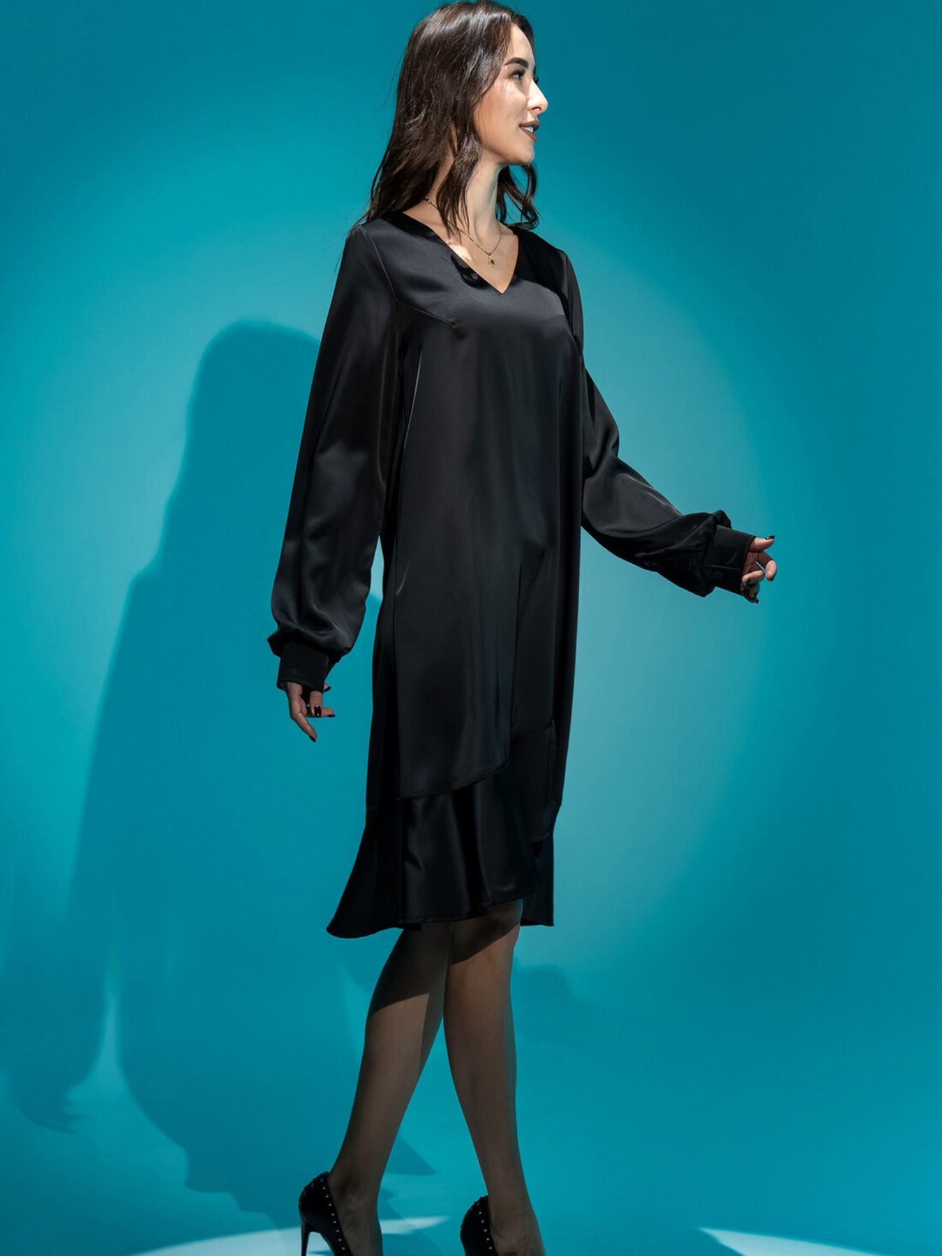 Сукня міді RiMari модель 2524-chornij Фото