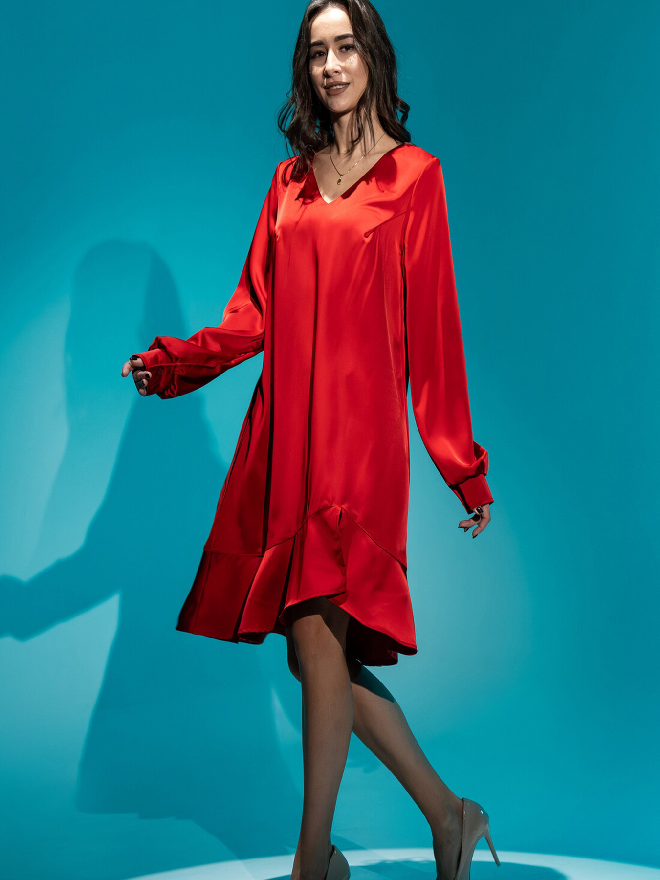 Сукня міді RiMari модель 2524-chervonij Фото