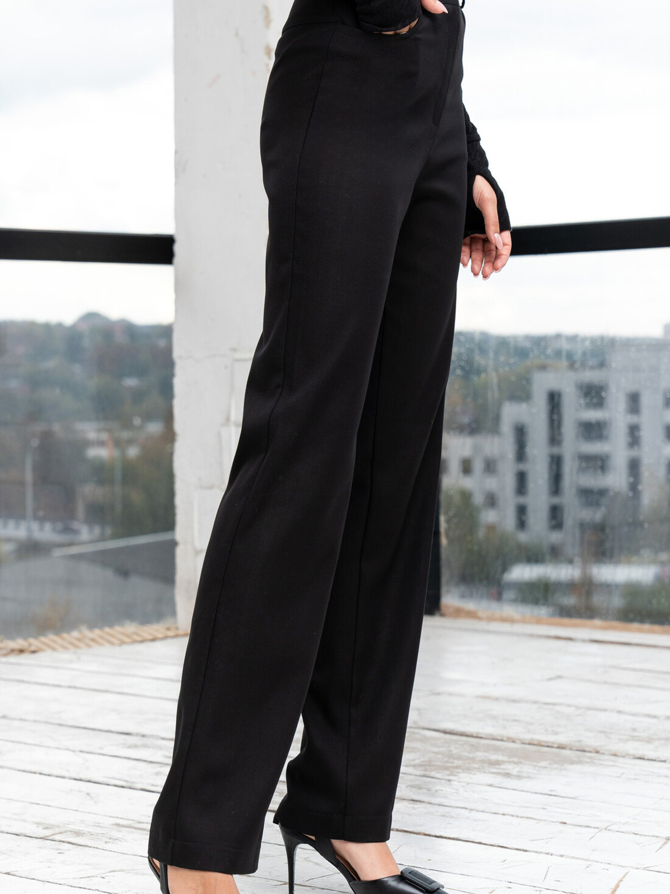 Повседневные штаны RiMari модель 1024-chornij Фото